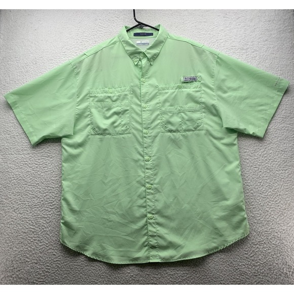 Columbia Other - Columbia PFG Tamiami Shirt Mens XL Mint Green Fishing Outdoors Vented FM7266 Dad